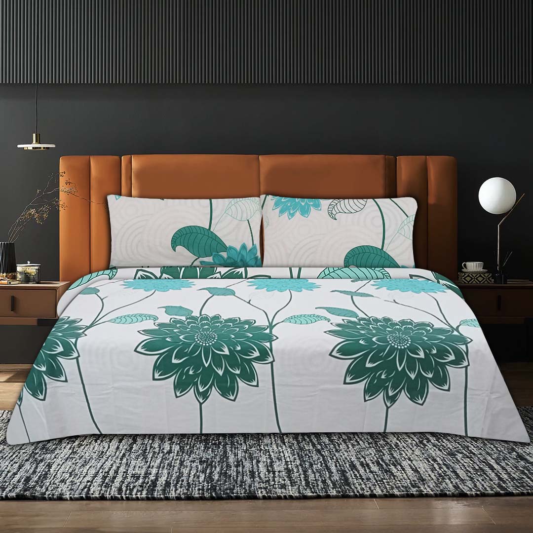 Green Lily Bed Set