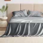 Silver Luxury Satin Sheet Set
