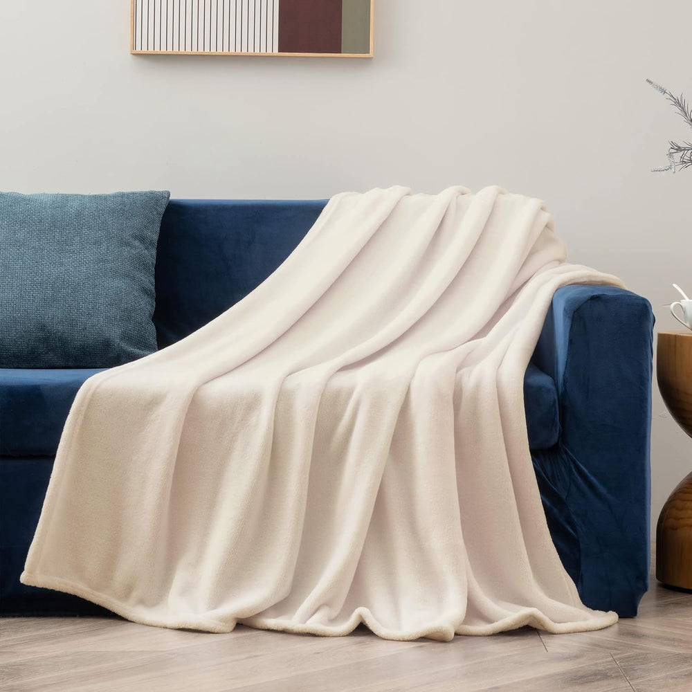 Beige Fleece Blanket