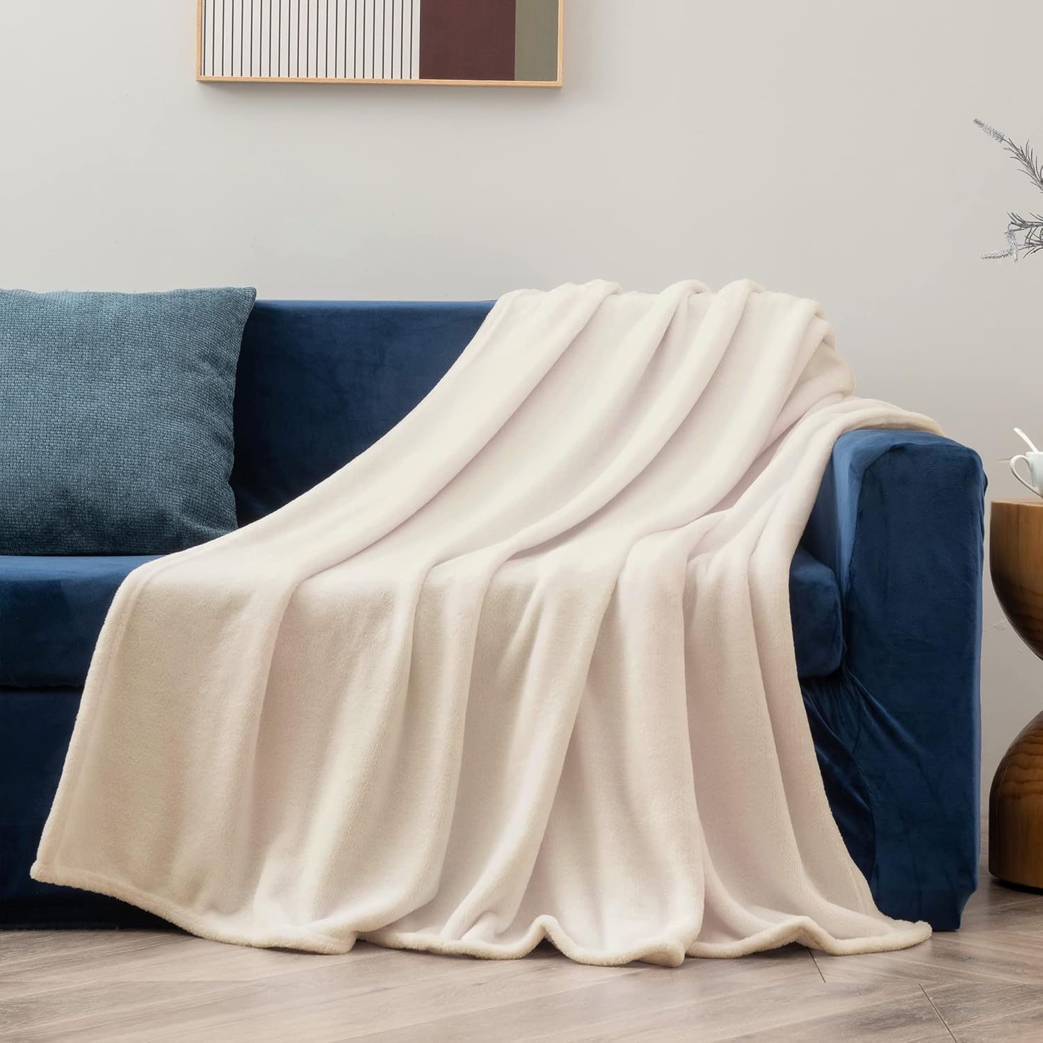 Beige Fleece Blanket