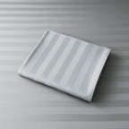 Satin Stripe 400 Threads Silver Bed Set