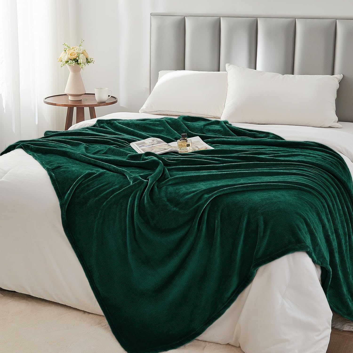 Forest Green Fleece Blanket