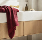 Pure Cotton Bath Towel Burgandy