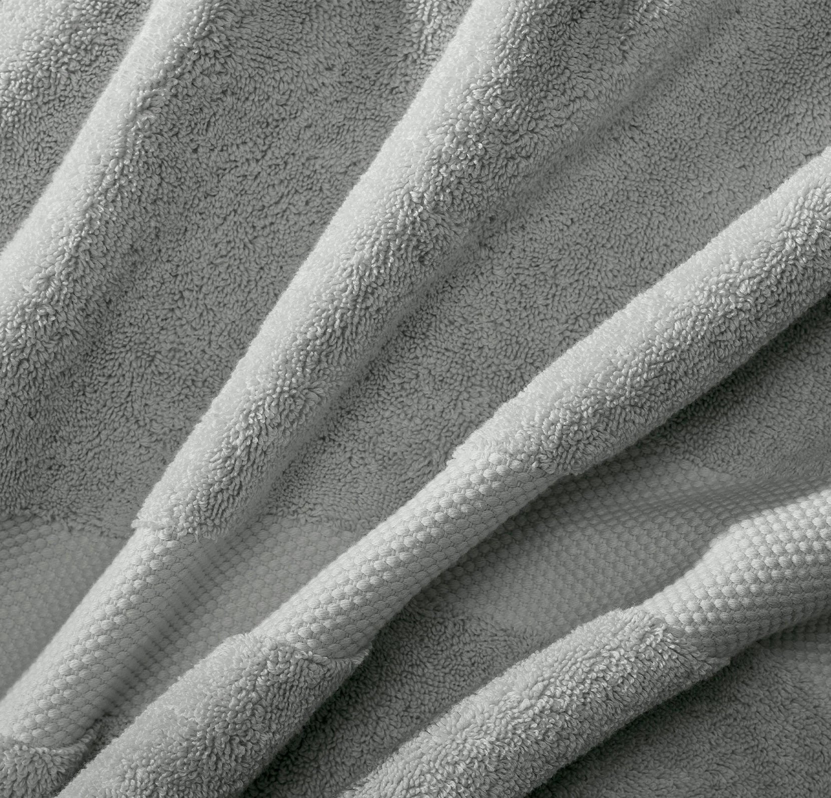 Pure Cotton Bath Towel Silver