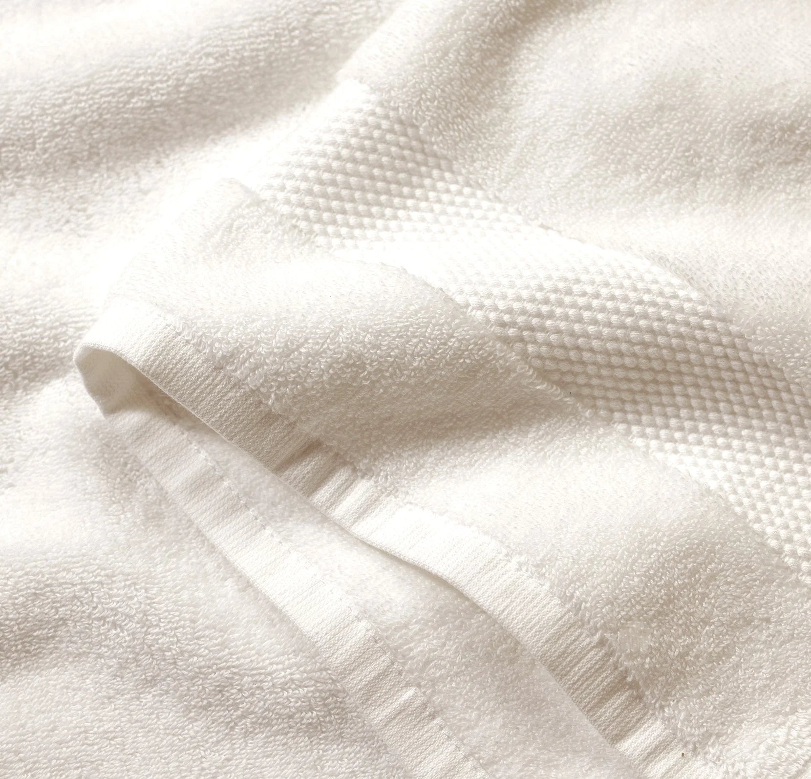 Pure Cotton Bath Towel White