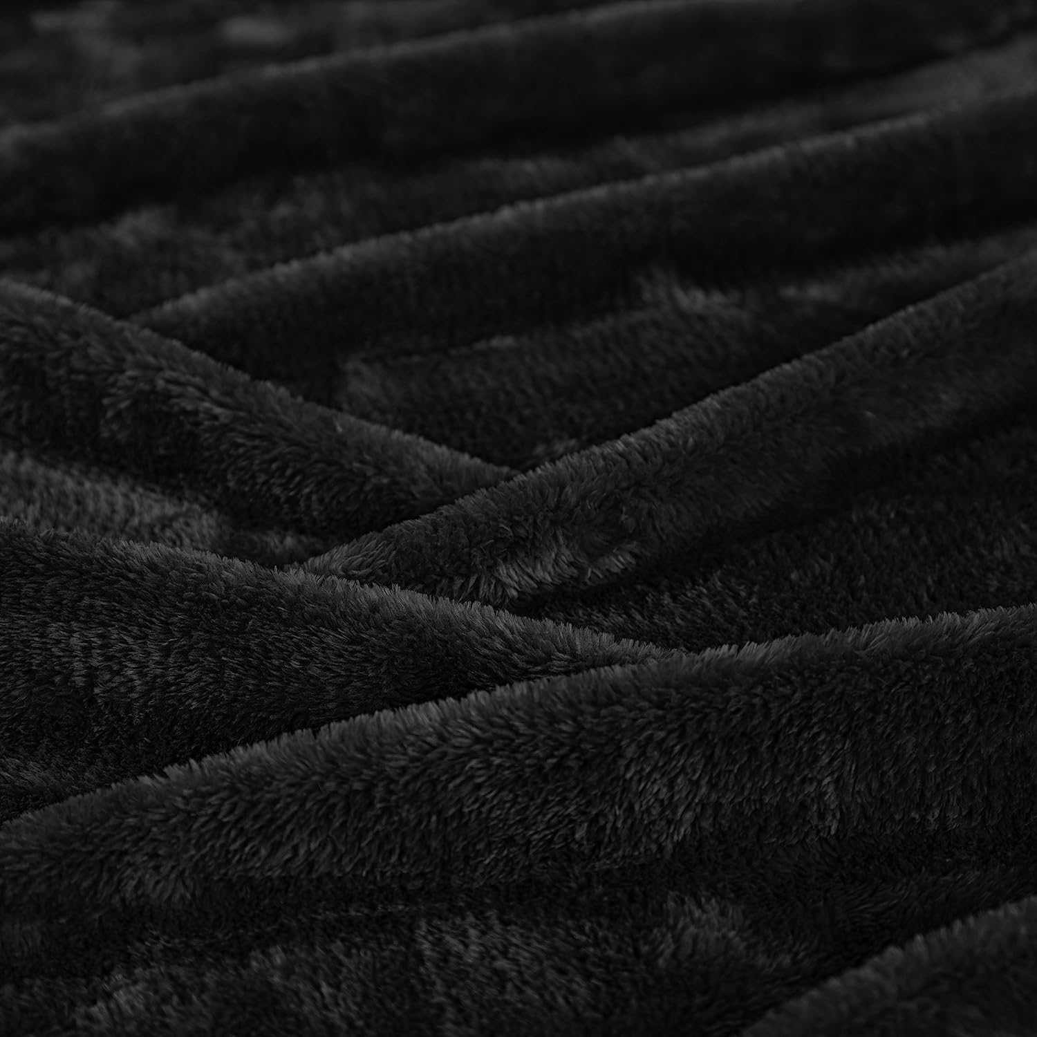 Black Fleece Fabric By Yard
